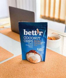 Coconut Chips Salted Caramel, organic, Bett'r, 70g