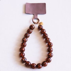 Phone cord beads XXL - leopard