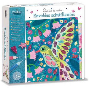 Karten zum Gestalten, schimmernde Höhenflüge