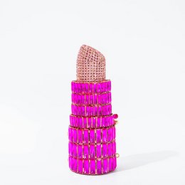 Saint Tropez Diamond Emerald Fuchsia læbestift aftentaske