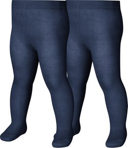 Tights Uni Twin-pack - navy
