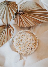  Round tray natural cork material, minimalist design, decorative home accessory, available small large sizes
