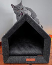 Pethome Perfekt hus til hund og kat - mørkegrå/genanvendt