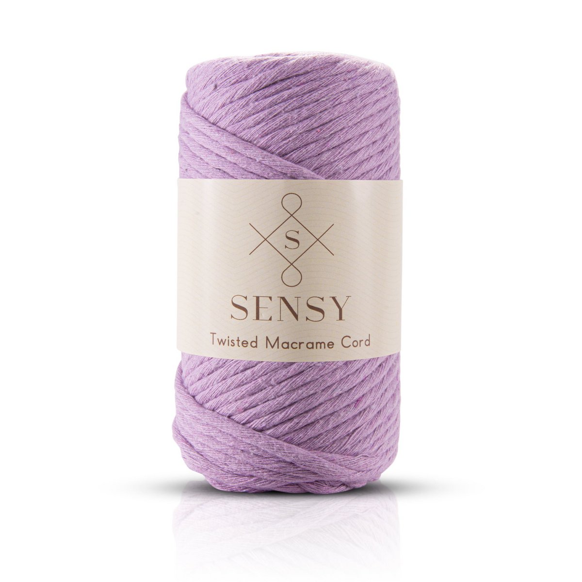 Sensy Premium 3 mm - cordoncino macramè a filo singolo in cotone riciclato al 100%.