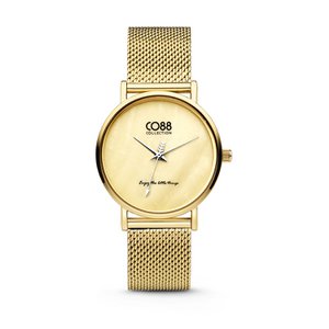 CO88 Watches Steel Mesh Goldplated