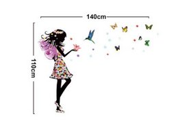 Wandsticker für Mädchenzimmer Schmetterlingsfee