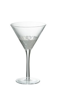 J-Line Cocktailglas - Glas - Silber