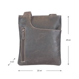 Leder Crossbody Bag - Umhängetasche in 3 verschiedenen Farben Leder