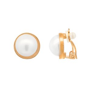 Perlenclip an Ohrringen