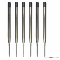 Green -Goose cork pen refill - 6 pieces - Black