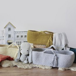 Moses Basket - Lysegrå