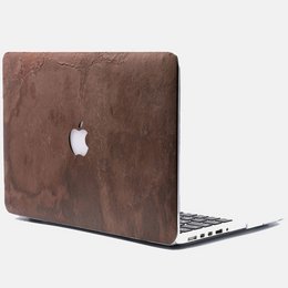 Leather-like MacBook Pro 13" case in various colors and materials including vegan leather, slate, walnut, cherry, and maple.

The product description should include the following details:

Colors: The case is available in various colors including slate black, slate white, walnut, cherry, and maple.

Materials: The case is made of vegan leather, providing a leather-like texture and appearance.

Style: The case has a minimalist, sleek design that complements the MacBook Pro 13" form factor.

Shape: The case is designed to fit the MacBook Pro 13" models, providing full coverage and protection for the device.

This description should be sufficient to allow for semantic search related to the MacBook Pro 13" case, including finding the product based on color, material, style, and shape details.