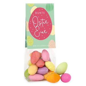Sweet bag Colorful Easter egg almond with fruit taste