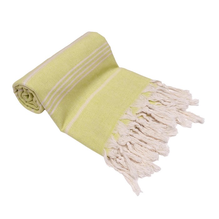 Organic Cotton Towel, Turkish Bath Towel, Mustard Beach Towel