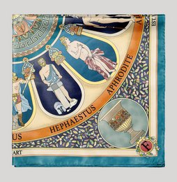 Pañuelo de seda 100% de los dioses del Olimpo (2 colores)