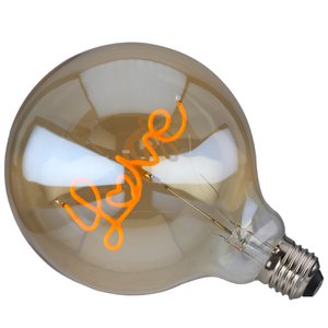 Lampen (LED) Love Orange H. 17 cm, Pu 2