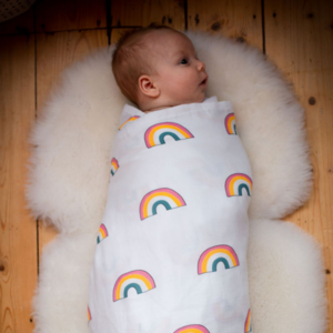 Muslin Swaddles - Rainbow - 2 pack