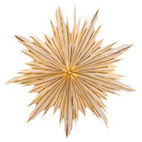 Stella-Viola, Papier weiß mit Goldfolie 40cm