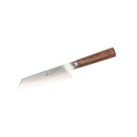 PUMA IP 5.5” Santoku knife, made of Japanese VG-10 Damascus steel with walnut-pakka wood handle