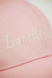 Cap with embroidered roses Lucy Isabelle Rose