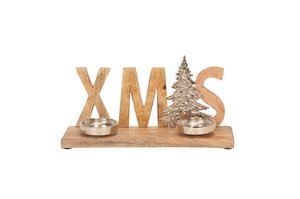 Kaarshouder met belettering XMAS x2