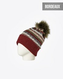 Damebeanie med pompom: CELLO