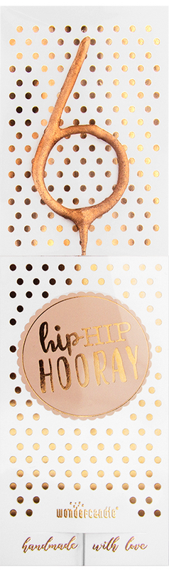 Hiphip hooray Roségold 290 Sortiment 144 Wondercandle® classic