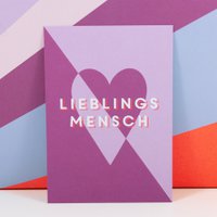 Postcard favorite person made of recycled paper