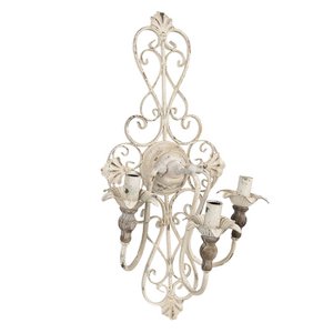 Wandlamp 40x29x70 cm Wit IJzer Muurlamp