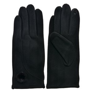 Gloves Winter 9x24 cm Black Polyester