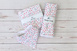 Nouveau coffret cadeau bébé, coffret cadeau Eco, bavoir bébé, lingettes bébé réutilisables, chiffon rot, cadeau nouvelle maman, bavoir dribble