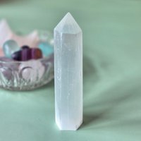 Seleniet Obelisk Toren - 8-10 cm Hoog