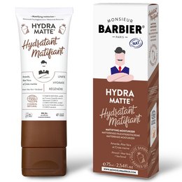 Hydrating and mattifying moisturizer for men with a matte finish. Contains ingredients to hydrate and control shine.