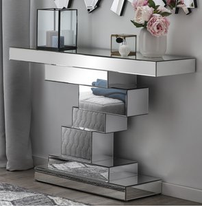 Tafel van MDF met spiegelglas