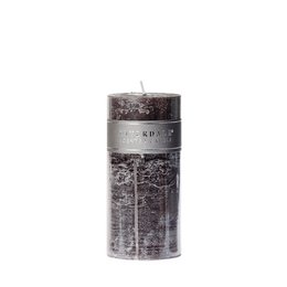  Dark grey cylindrical scented candle with a textured pattern, part of the 'Arabian Nights' collection. Suitable for home decor and ambiance.