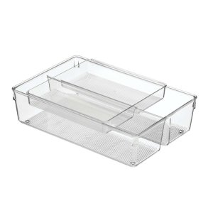 Idesign - Linus Schubladenorganisator Set von 2 Teilen - transparent