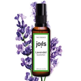 Lavender-scented room spray in a 50ml bottle. Features a relaxing and calming fragrance to freshen up any space.