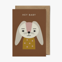 Hey Baby Card, Eco-Conscious Greeting Card