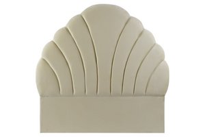 POLYESTER MDF BEDHOOFDBORD 157X8X160 FLUWEEL MB191587