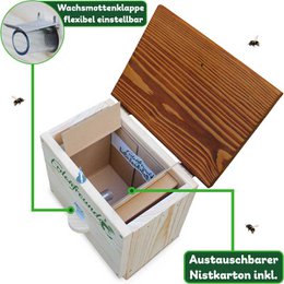 ERDENFREUND® humlebihus med voksmølklap