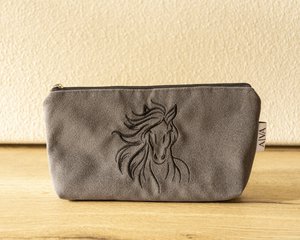 Toilet bag horse 2 gray