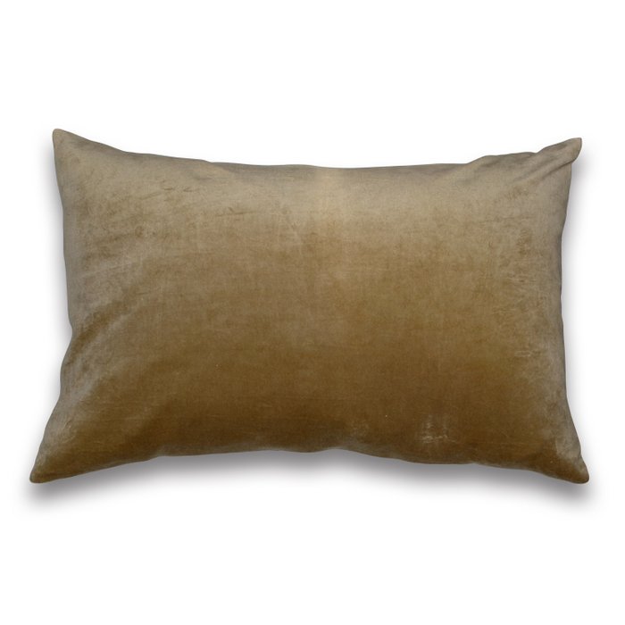 kussen velours golden mist