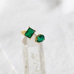 Helena - Pæreformet forlovelsesring vintage
