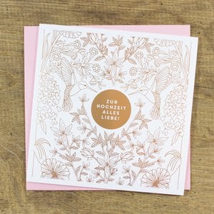 Greeting card for the wedding