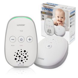 The Icon Clear 70 Set is a baby monitor with a compact, modern design. It features a white color scheme and has a simple control panel with buttons for volume adjustment and power. The monitor is suitable for use in a nursery or baby's room to keep an eye on the child.
