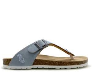 thies 1856 ® Eco Bio Thong Sandal vegan sky