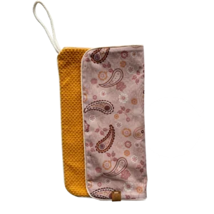Pacifier cloth Paisley - Ocher