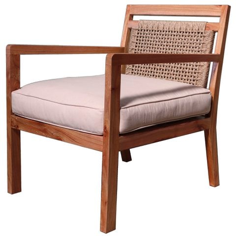 BUTACA MINDI POLIESTER 60X84X85 NATUURLIJK MB207996