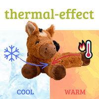 welliebellies® warm cuddly toy horse large | Warmth to love | Relaxation | Sleep aid | Cuddly toy