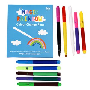 Magic colour change pens